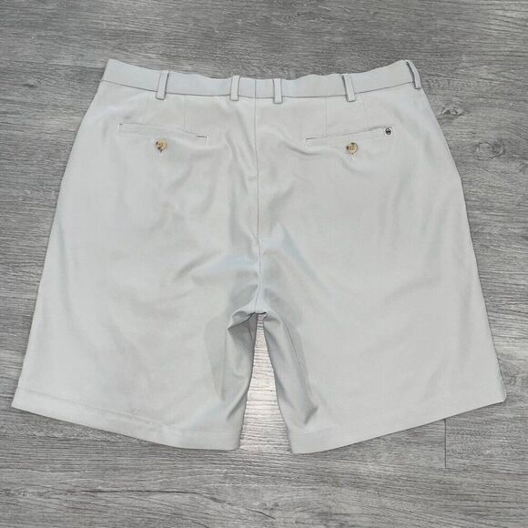 Peter Millar Salem Performance Shorts Mens 38 Stone Golf Stretch Flex Tour Tech - Picture 2 of 14